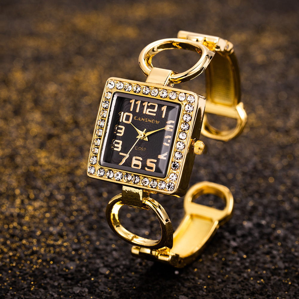 Jewelry Diamond Watches - UTHAI W85 kadın saatleri açık bilezik