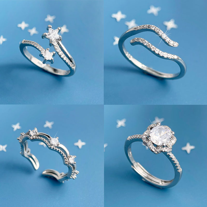 Statement Cocktail Ring - Kadınlar için 925 ayar gümüş yüzükler,