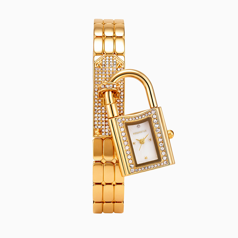 Jewelry Diamond Watches - İçbükey şekilli kilit başlıklı bileklik, bileklik