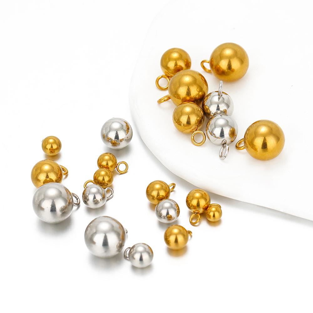 Moon Star Earrings - 20 adet Paslanmaz Çelik Katı Top