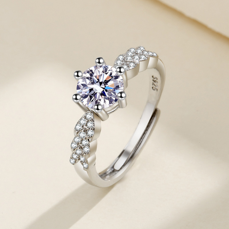 Statement Cocktail Ring - Yeni Mozanit 925 Ayar Gümüş Yüzük