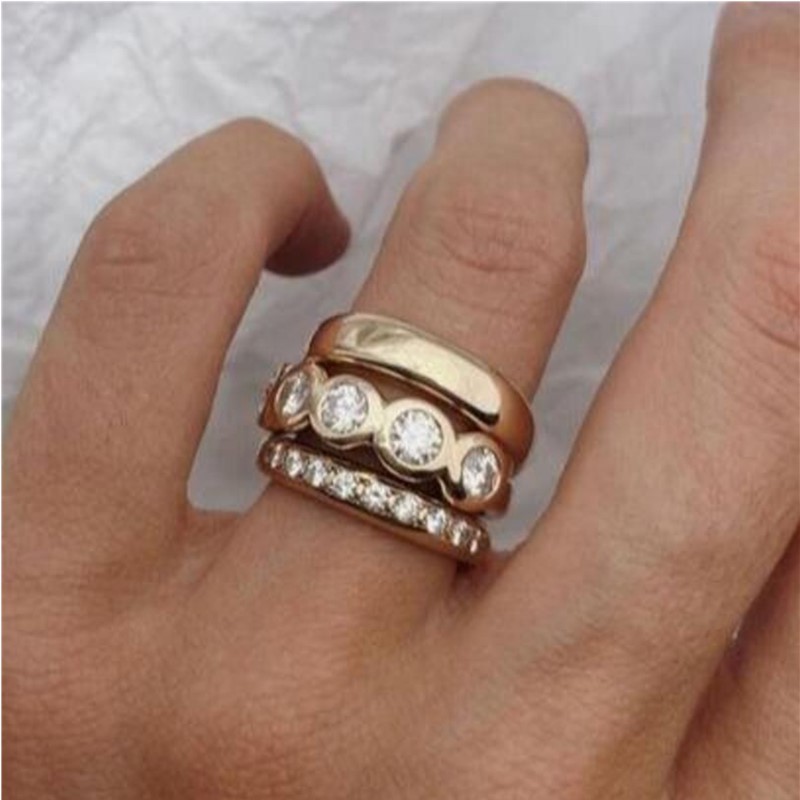 Statement Cocktail Ring - ORZTOON moda 2024 yeni geometrik kakma