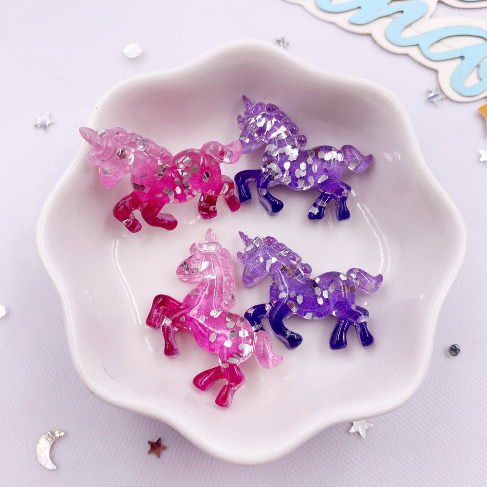 Paradise Jewelry & Watches Dolphin Mall - 6 adet renkli reçine Glitter 3D