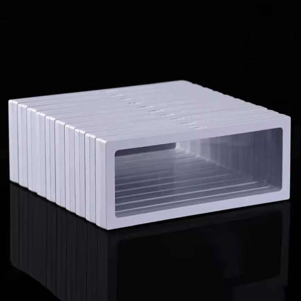 Jewelry Box Watches Bracelets - Beyaz 10 adet, Şeffaf Yüzer Çerçeveli