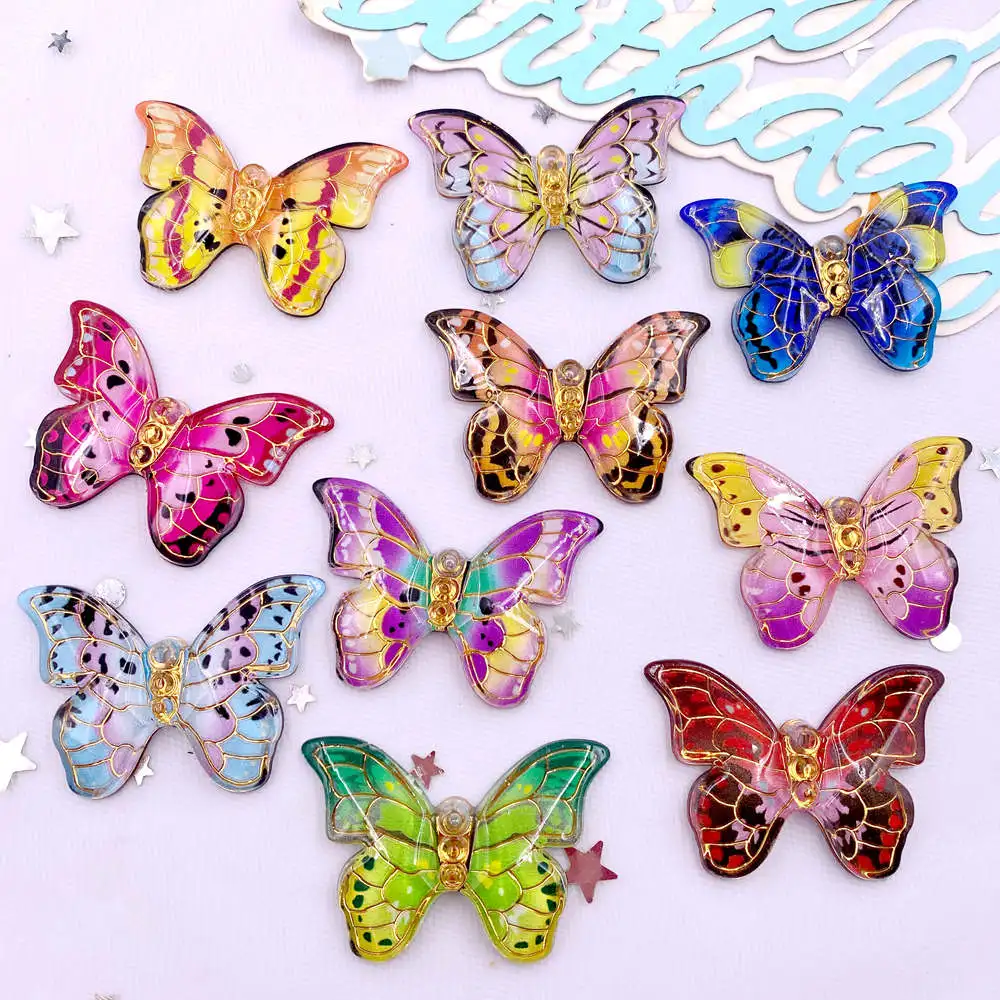 Paradise Jewelry & Watches Dolphin Mall - 10 adet Renkli Güzel Kelebek Figürler
