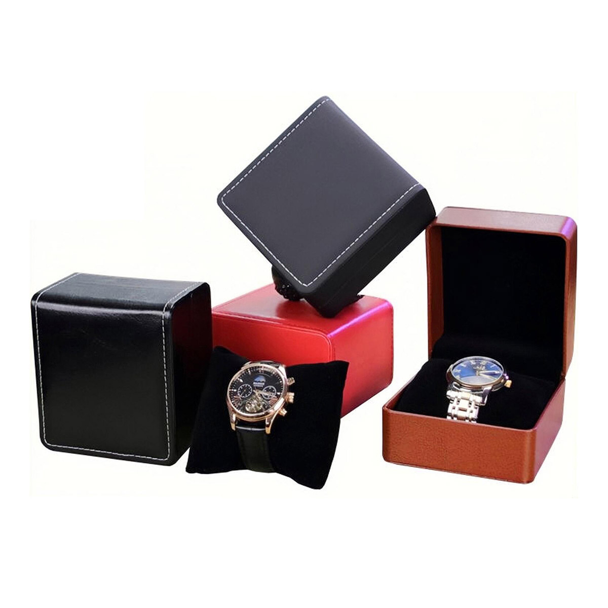Best Jewelry Watches Women - Moda Deri İzle Kutusu Kasa Tutucu