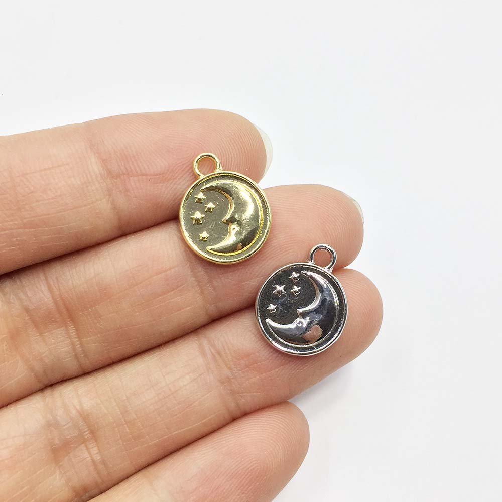 Moon Star Earrings - Eruifa 20 adet 12mm Ay Yıldız