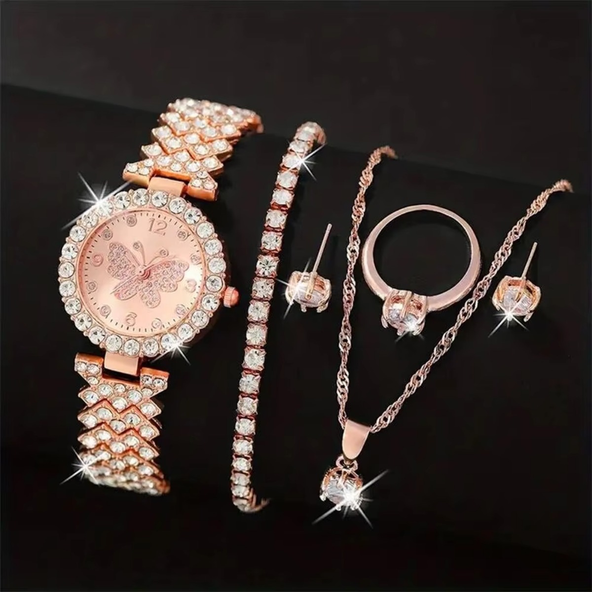 6 adet/takım lüks taklidi kele - Jewelry Box Watches Bracelets incelemesi ve fiyatı