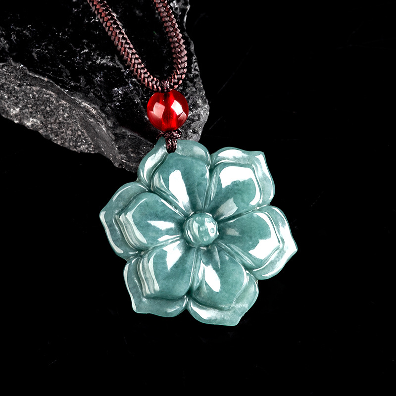 Burma Yeşim Taşı Çiçek Kolye U - Necklace Pendant incelemesi ve fiyatı