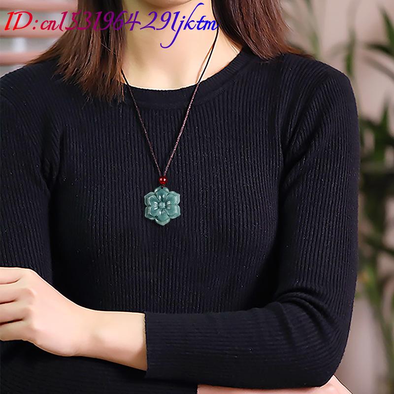 Burma Yeşim Taşı Çiçek Kolye U - Necklace Pendant incelemesi ve fiyatı
