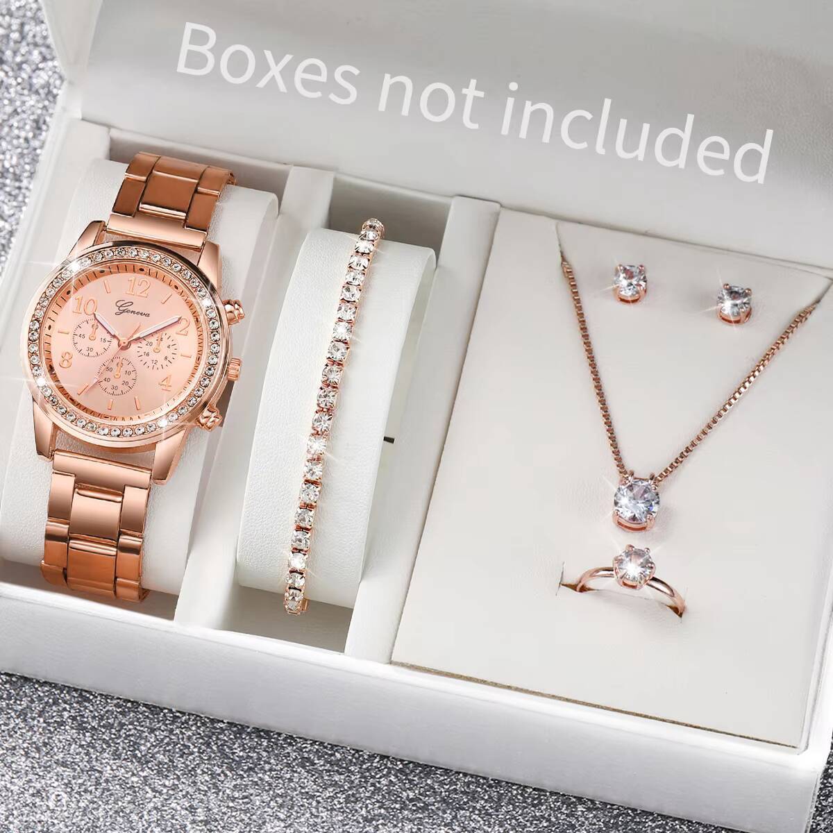 6 adet/takım moda taklidi kadı - Jewelry Box Watches Bracelets incelemesi ve fiyatı