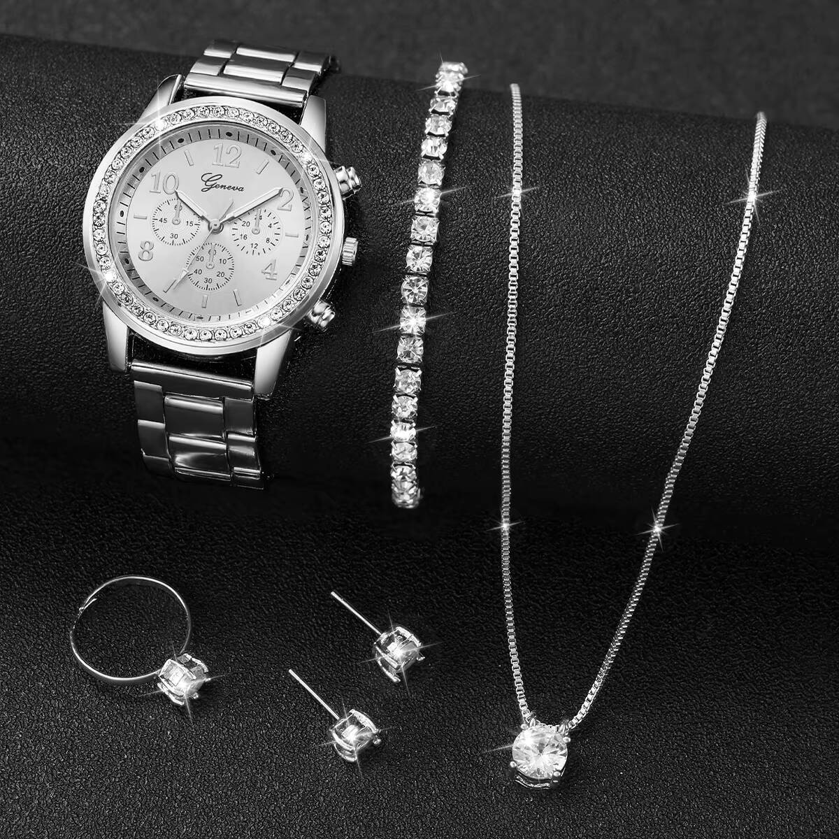 6 adet/takım moda taklidi kadı - Jewelry Box Watches Bracelets incelemesi ve fiyatı