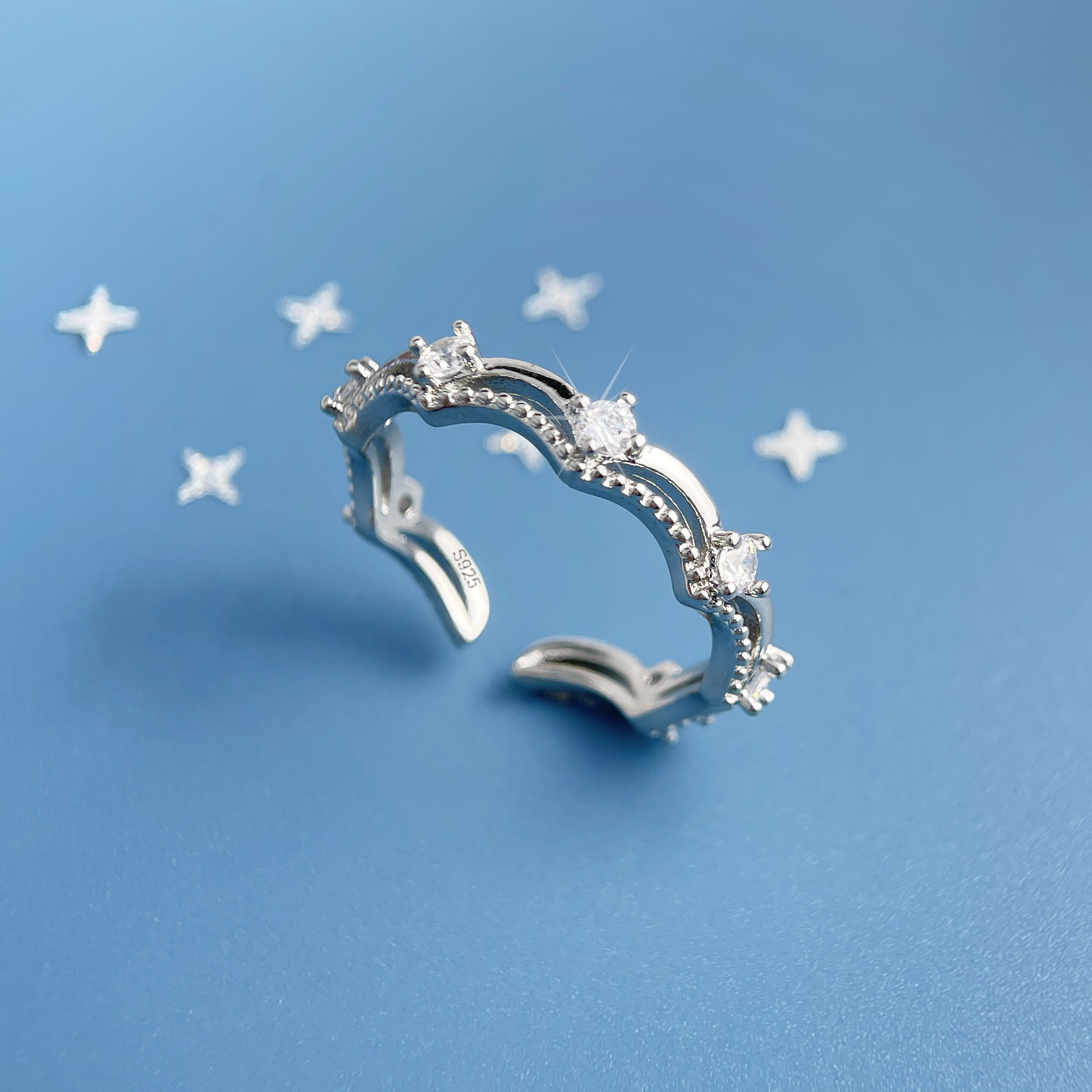 Kadınlar için 925 ayar gümüş y - Statement Cocktail Ring incelemesi ve fiyatı