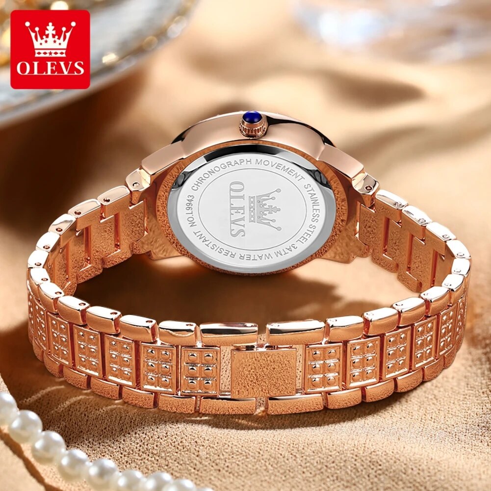 OLEVS 9943 lüks tüm elmas orij - Jewelry Diamond Watches incelemesi ve fiyatı
