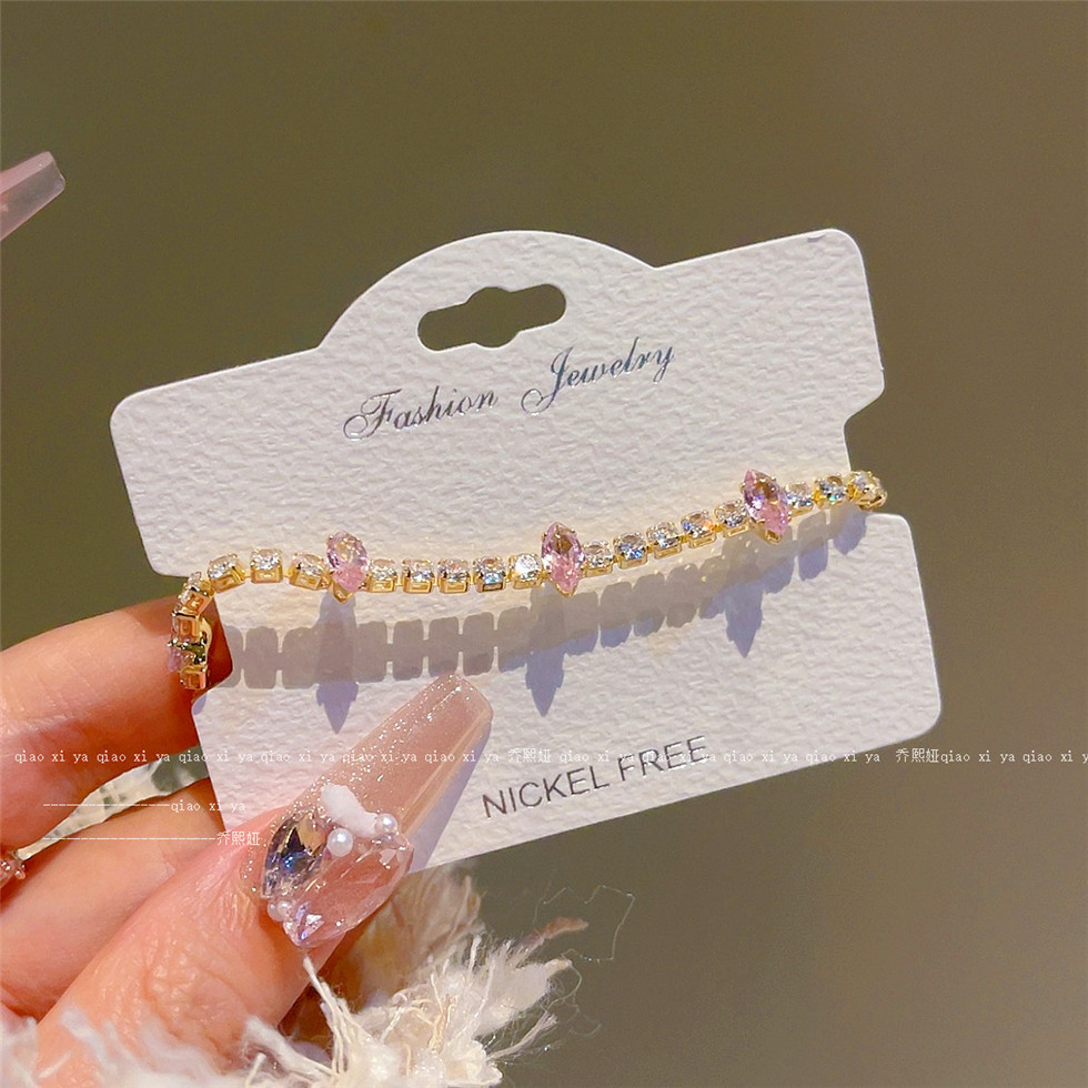 Pembe Tam Elmas Zirkon Bilezik - Best Jewelry Watches Women incelemesi ve fiyatı