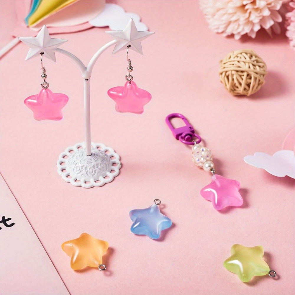 6/24/40 adet Karışık Renkli Ay - Moon Star Earrings incelemesi ve fiyatı