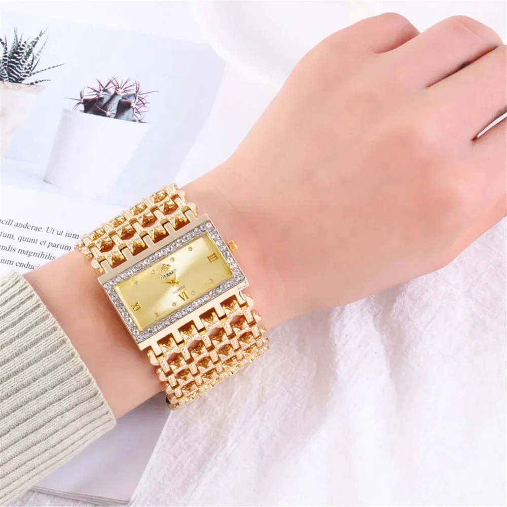 Kadın Modası Lüks Kare Elmas K - Jewelry Diamond Watches incelemesi ve fiyatı