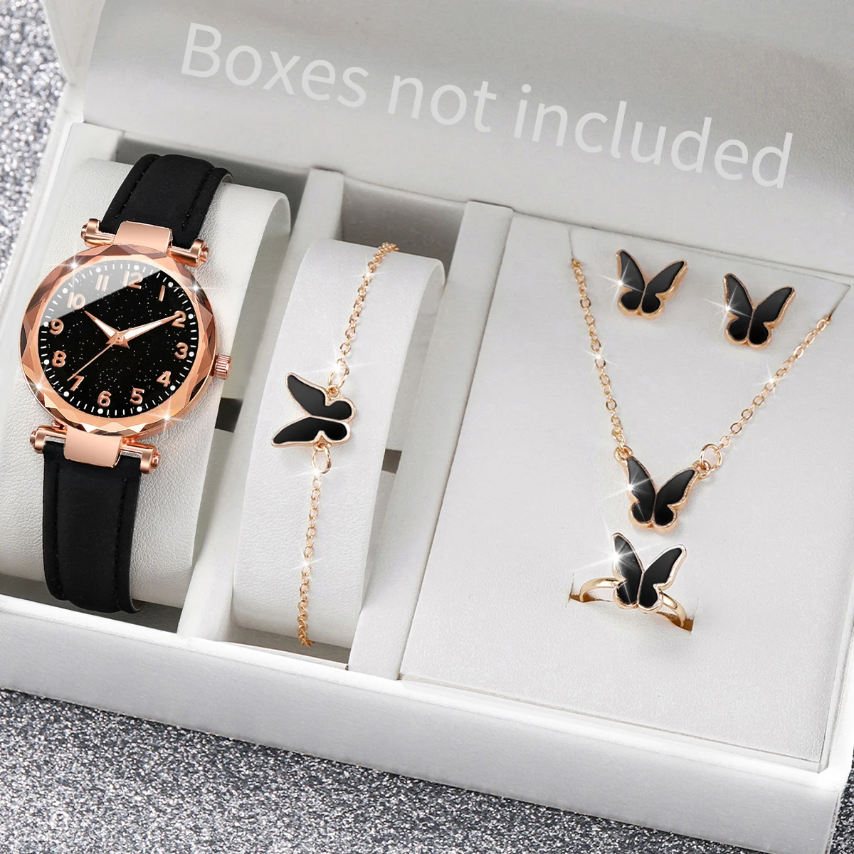 5/6 adet moda kadın saatler ra - Jewelry Box Watches Bracelets incelemesi ve fiyatı