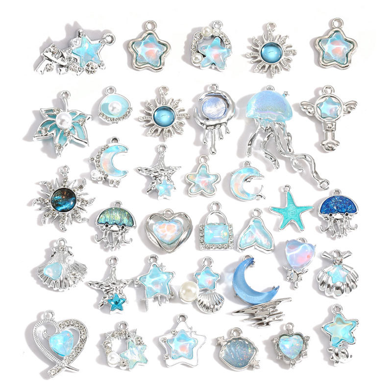 10 adet gümüş kaplama alaşım k - Moon Star Earrings incelemesi ve fiyatı