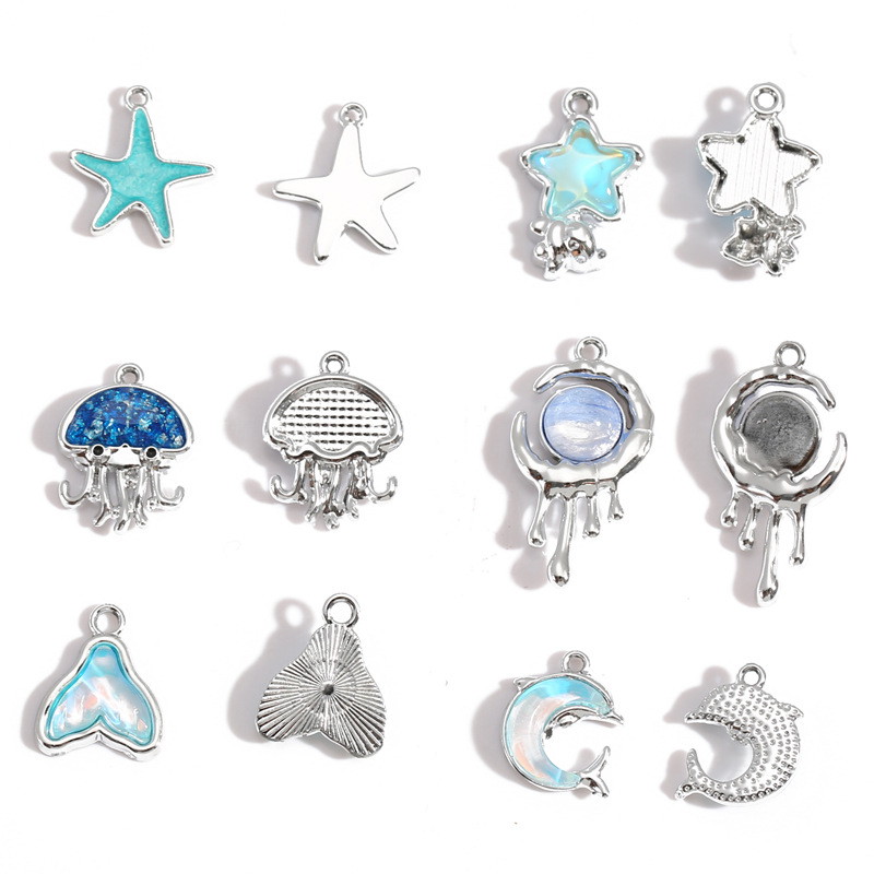 10 adet gümüş kaplama alaşım k - Moon Star Earrings incelemesi ve fiyatı