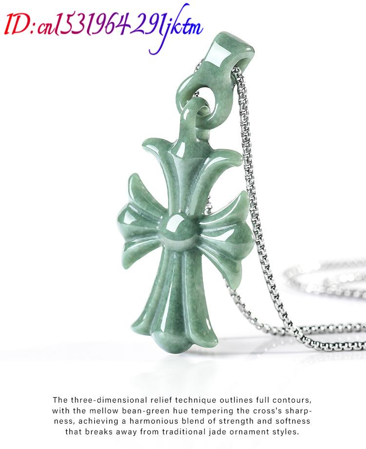 Doğal Birman Yeşim Taşı Haç Ko - Necklace Pendant incelemesi ve fiyatı