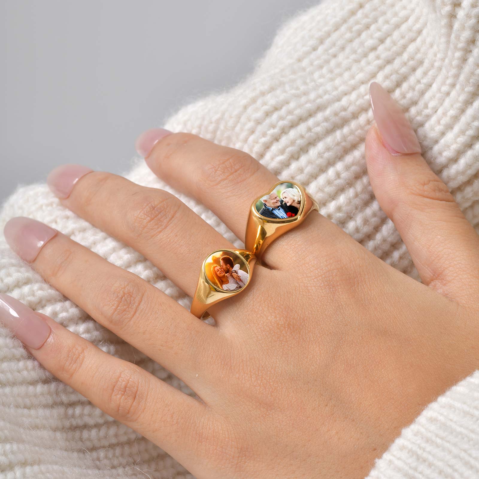 Özel Fotoğraf Mühür Yüzük Kadı - Statement Cocktail Ring incelemesi ve fiyatı