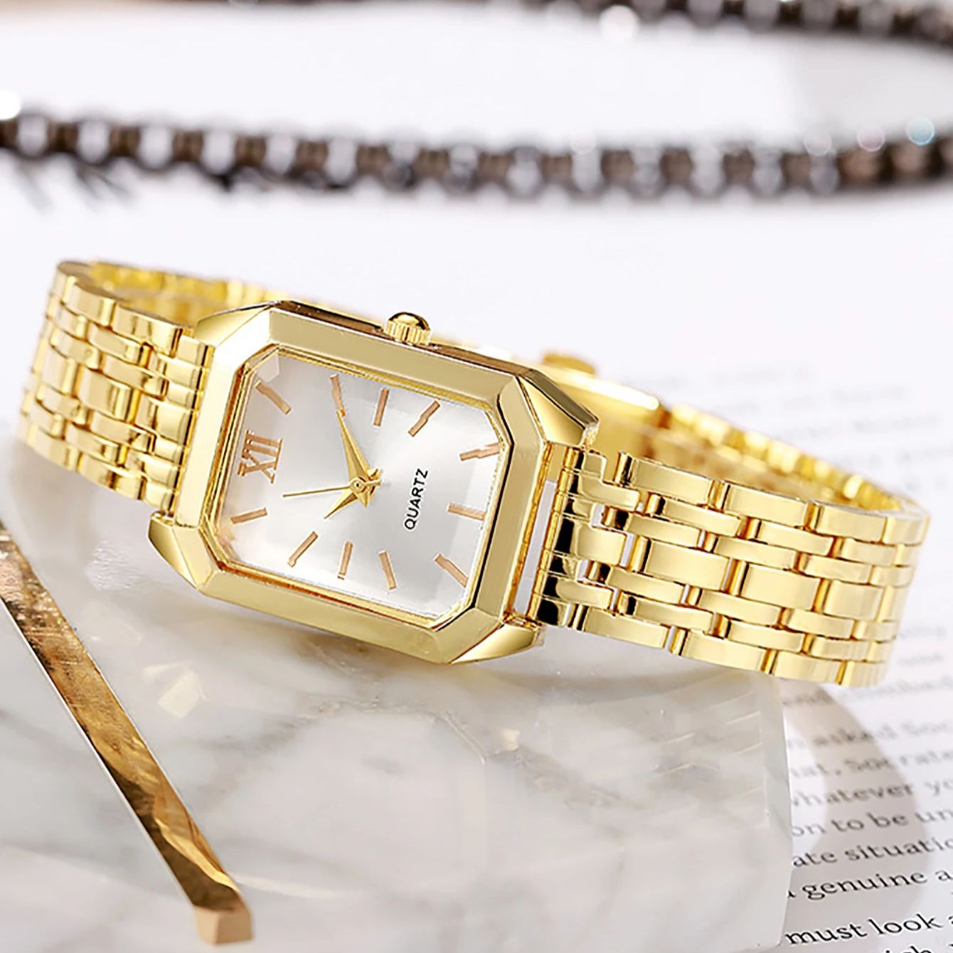 Bayanın kompakt kuvars saati v - Jewelry Box Watches Bracelets incelemesi ve fiyatı