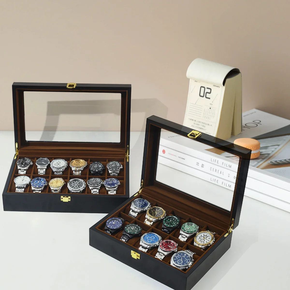 Sıcak El Yapımı Lüks Ahşap 6/1 - Jewelry Box That Holds Watches incelemesi ve fiyatı